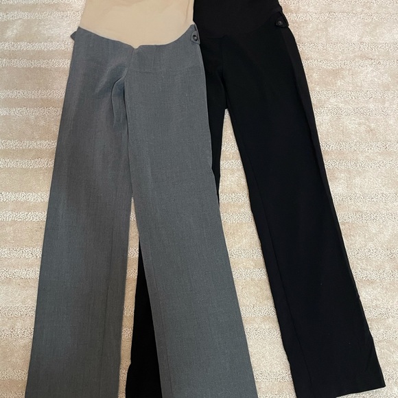 Motherhood Maternity Straight Leg Work Pants Trousers bundle size small - Picture 1 of 7